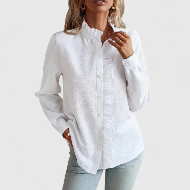 Yasmine | Blusa Sofisticada de Manga Larga