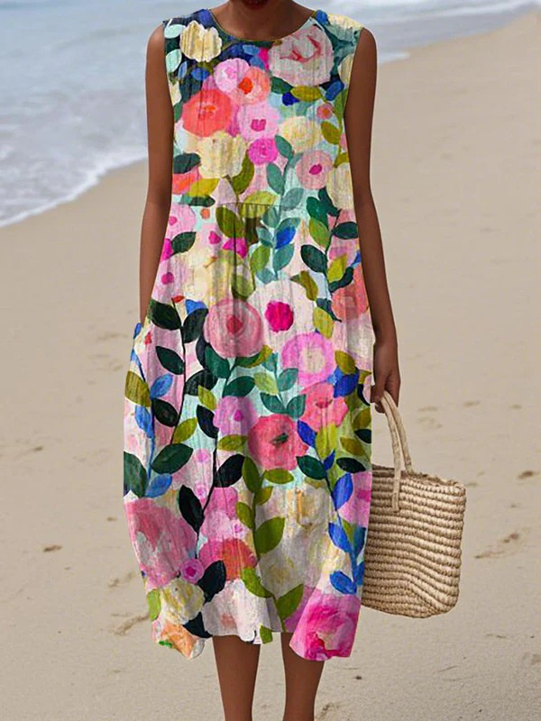 Ava™ Vestido midi floral