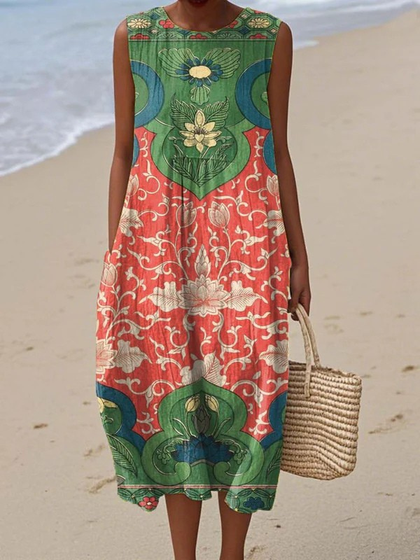 Vera™ Vestido midi bohemio