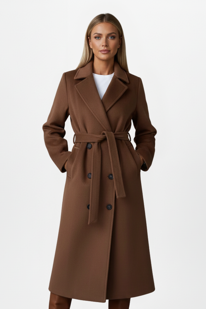 Charlotte | Women Double Breasted Long Coat