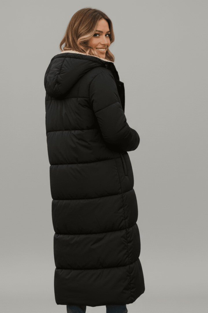 Amelia | Women Hooded Longline Puffer Coat