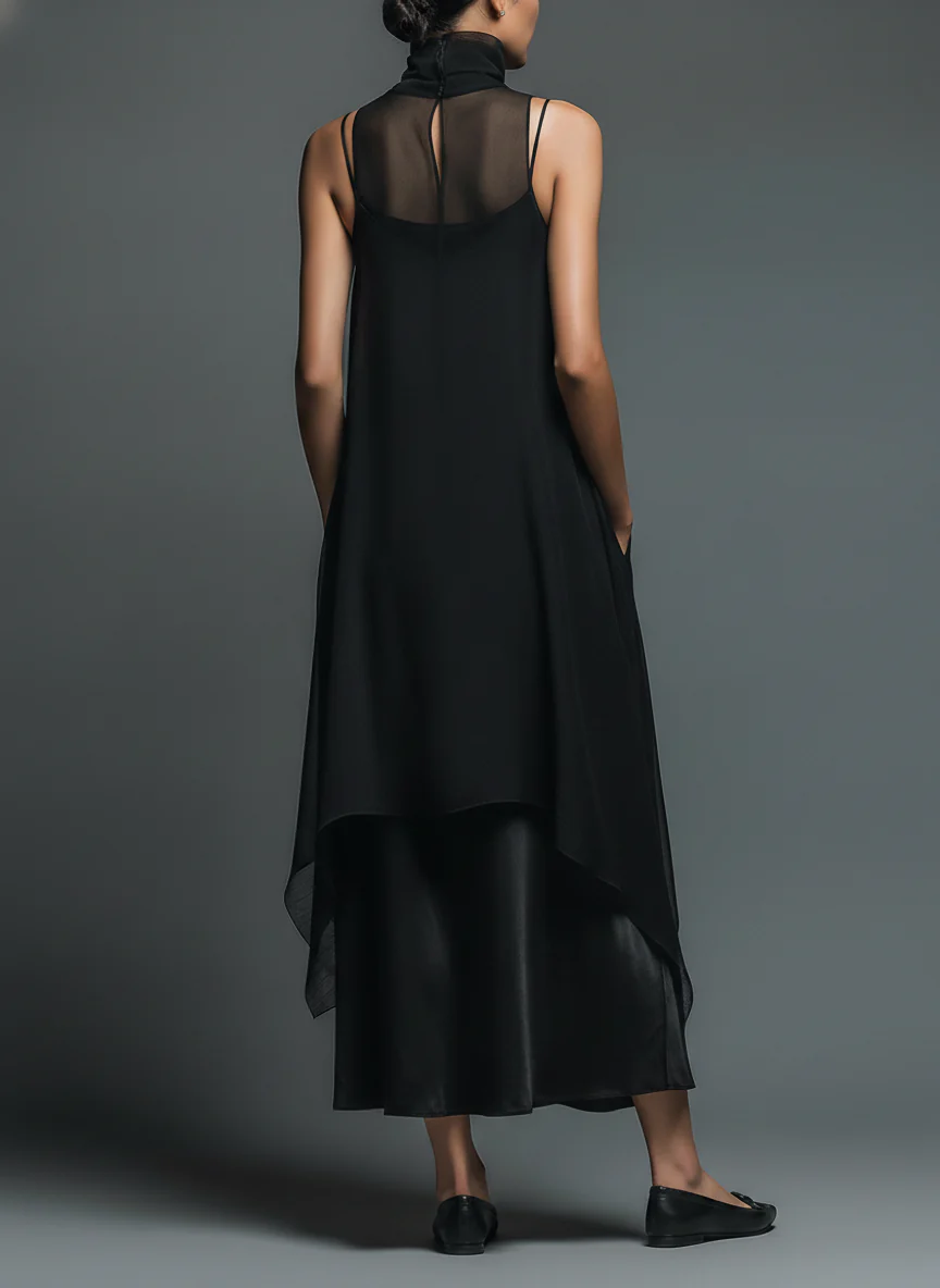 Conjunto de vestido lencero Celeste