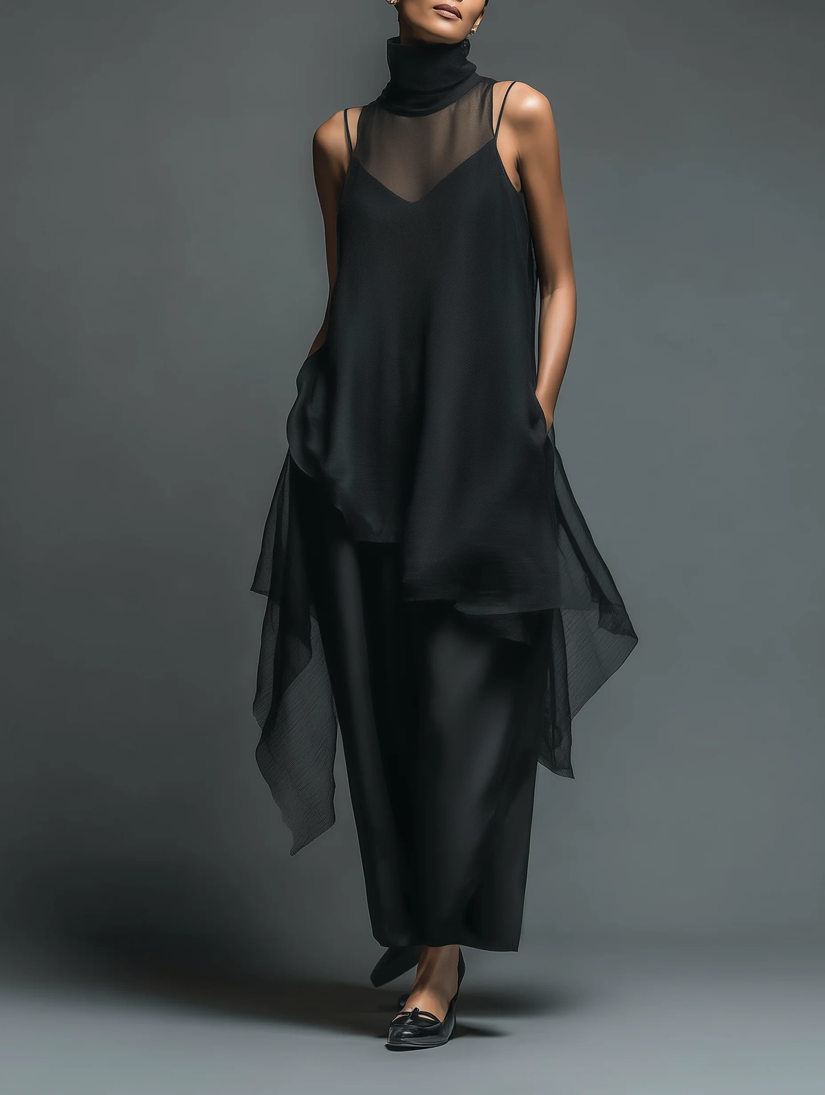 Conjunto de vestido lencero Celeste