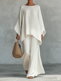 Lila Flowy Top and Pants Set