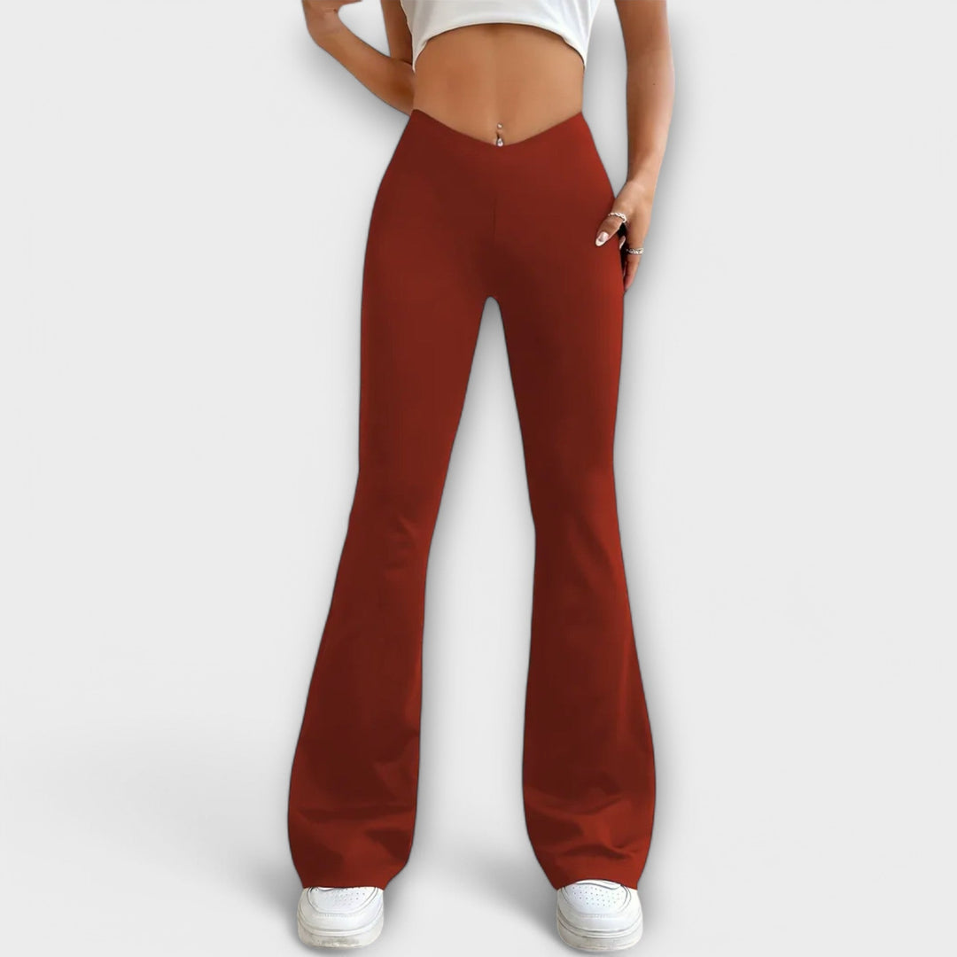 Serena - Pantalones Relajados con Pierna Acampanada