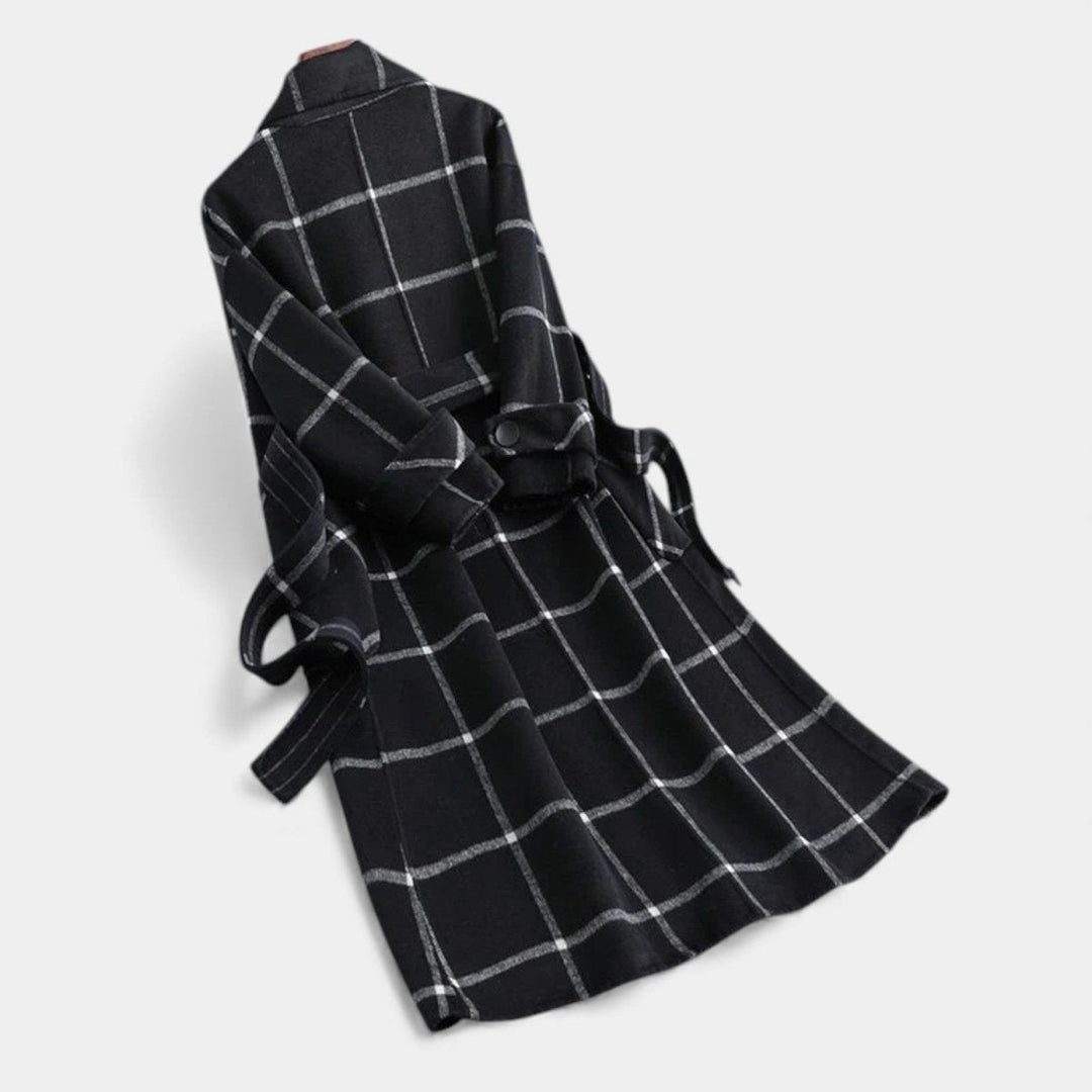 ADRIANA | CASACO TRENCH DE INVERNO XADREZ