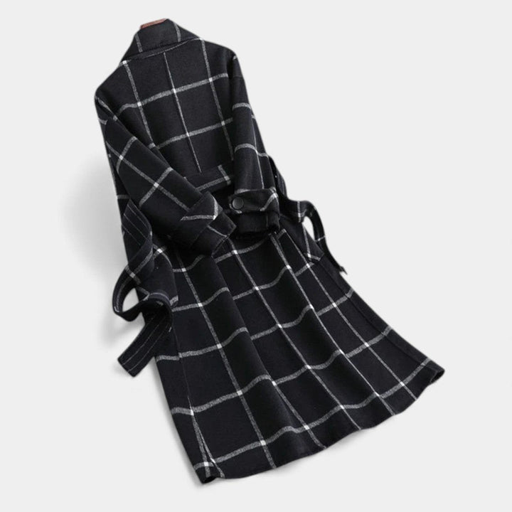 ADRIANA | CASACO TRENCH DE INVERNO XADREZ