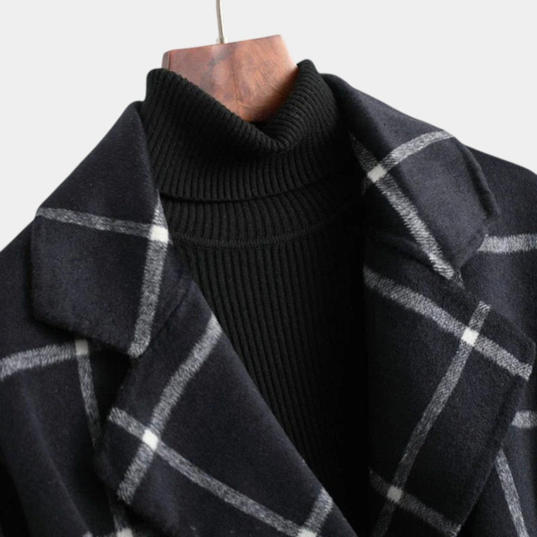 ADRIANA | CASACO TRENCH DE INVERNO XADREZ