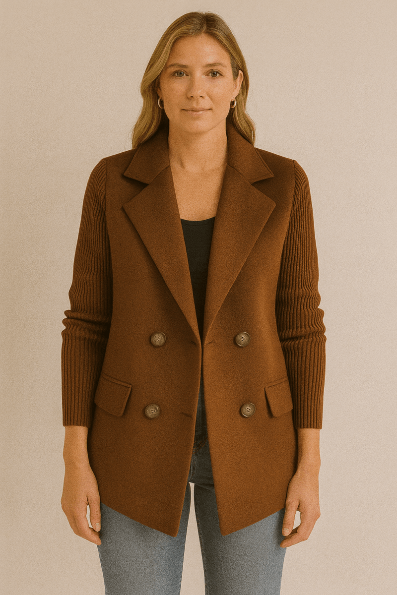 AMA | BLAZER COM MANGA DE TRICÔ