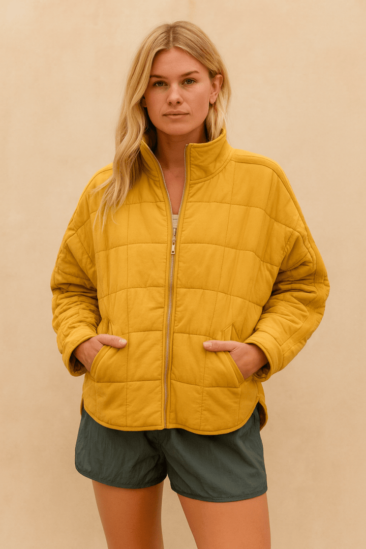 APRIL – CHAQUETA ACOLCHADA LIGERA Y COMPACTA CON CREMALLERA