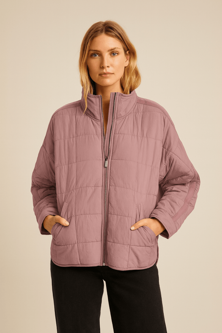 APRIL – CHAQUETA ACOLCHADA LIGERA Y COMPACTA CON CREMALLERA