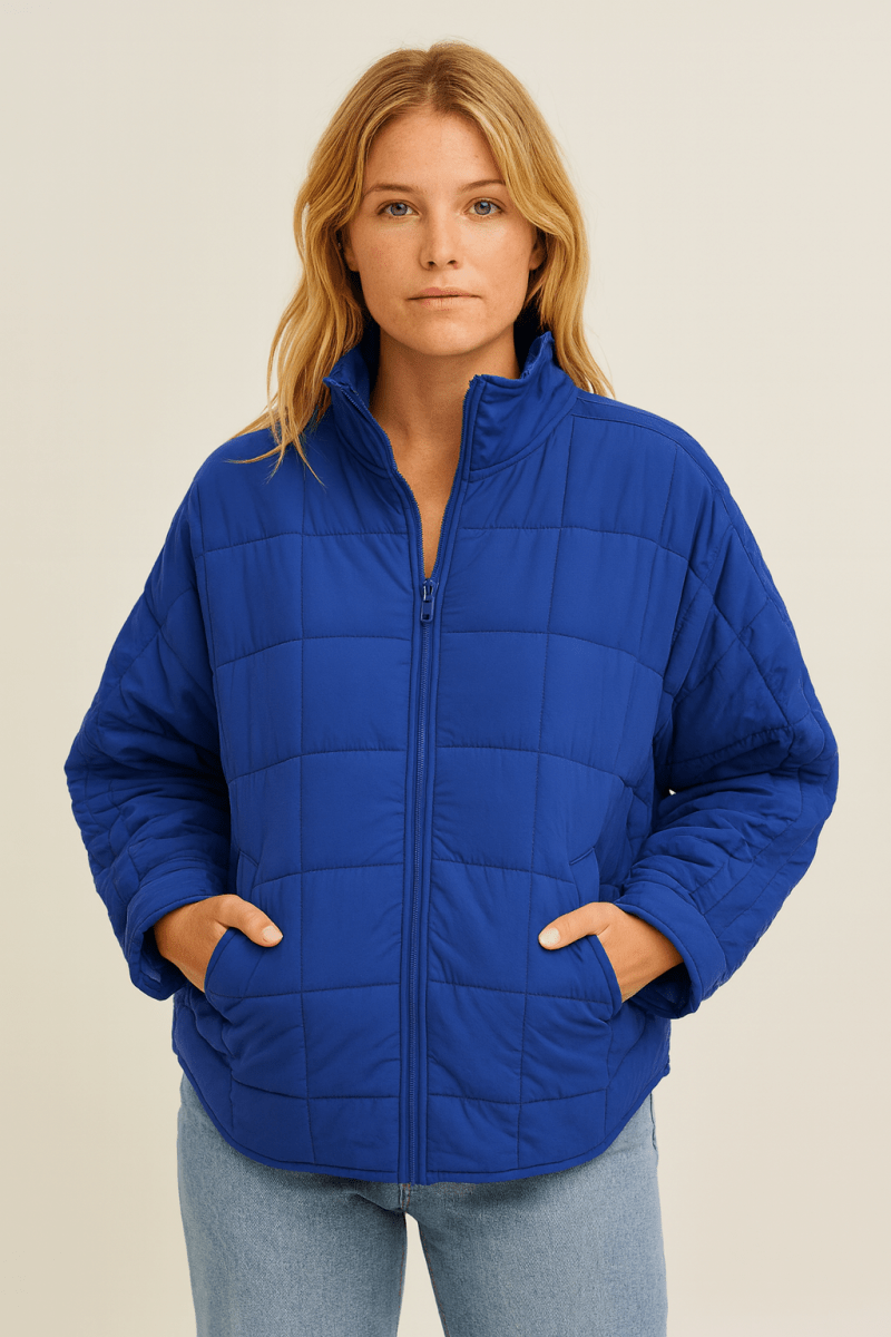 APRIL – CHAQUETA ACOLCHADA LIGERA Y COMPACTA CON CREMALLERA