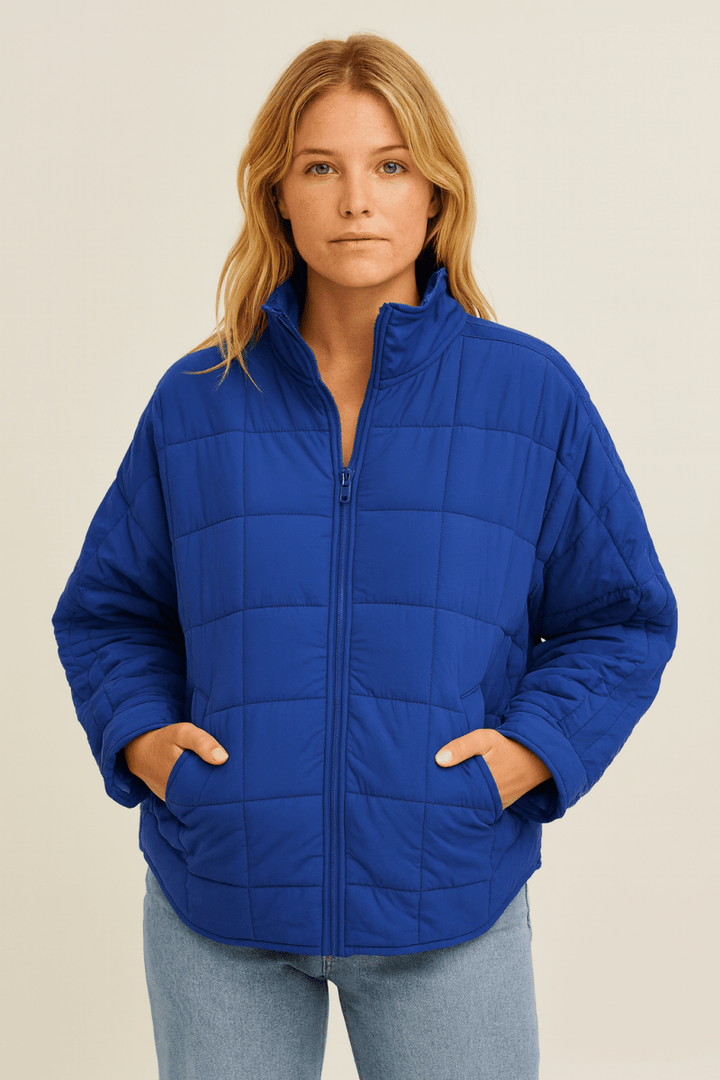 APRIL – CHAQUETA ACOLCHADA LIGERA Y COMPACTA CON CREMALLERA