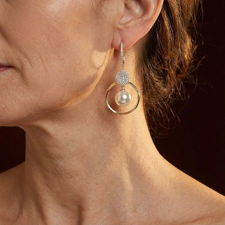 Retro Gold & Silver Earrings