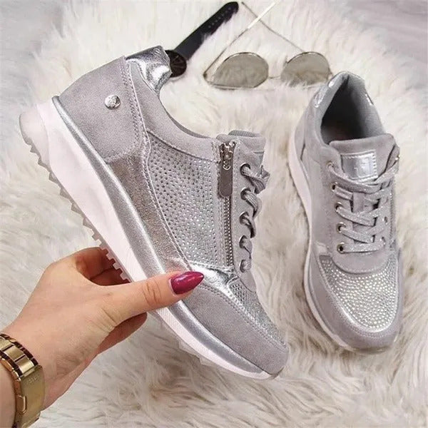 Gabri | Women Zip Up Contoured Sneakers