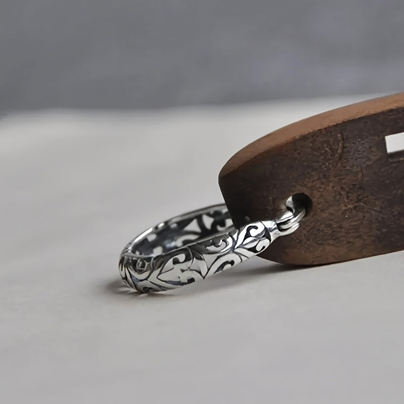 Vintage Irish Celtic Rune Hoop Earrings