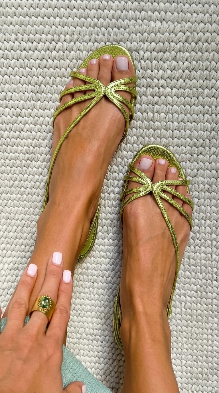 Ginevra | Sandalias doradas, elegancia de verano