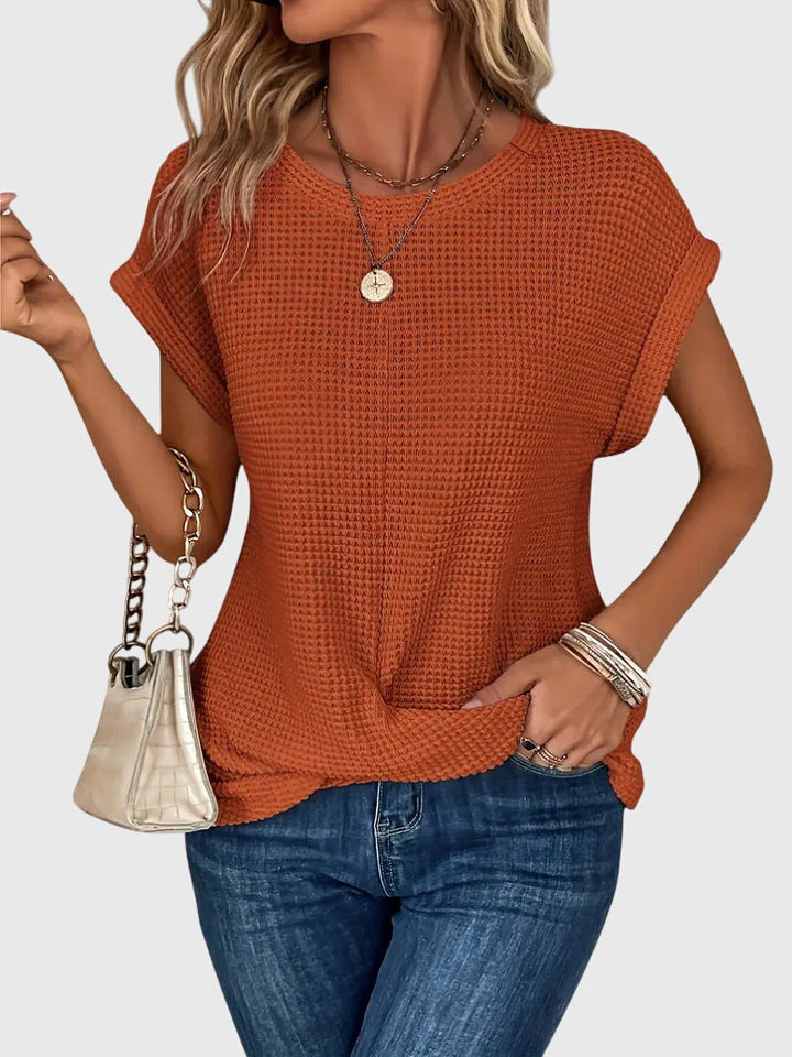 Isa™ | Blusa Elegante con Cuello Redondo