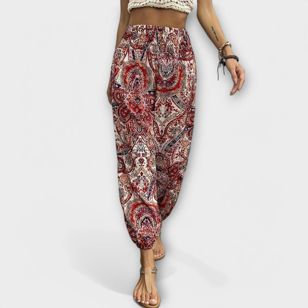 Scarlett - Pantalones con Estampado Étnico