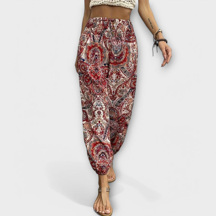 Scarlett - Pantalones con Estampado Étnico
