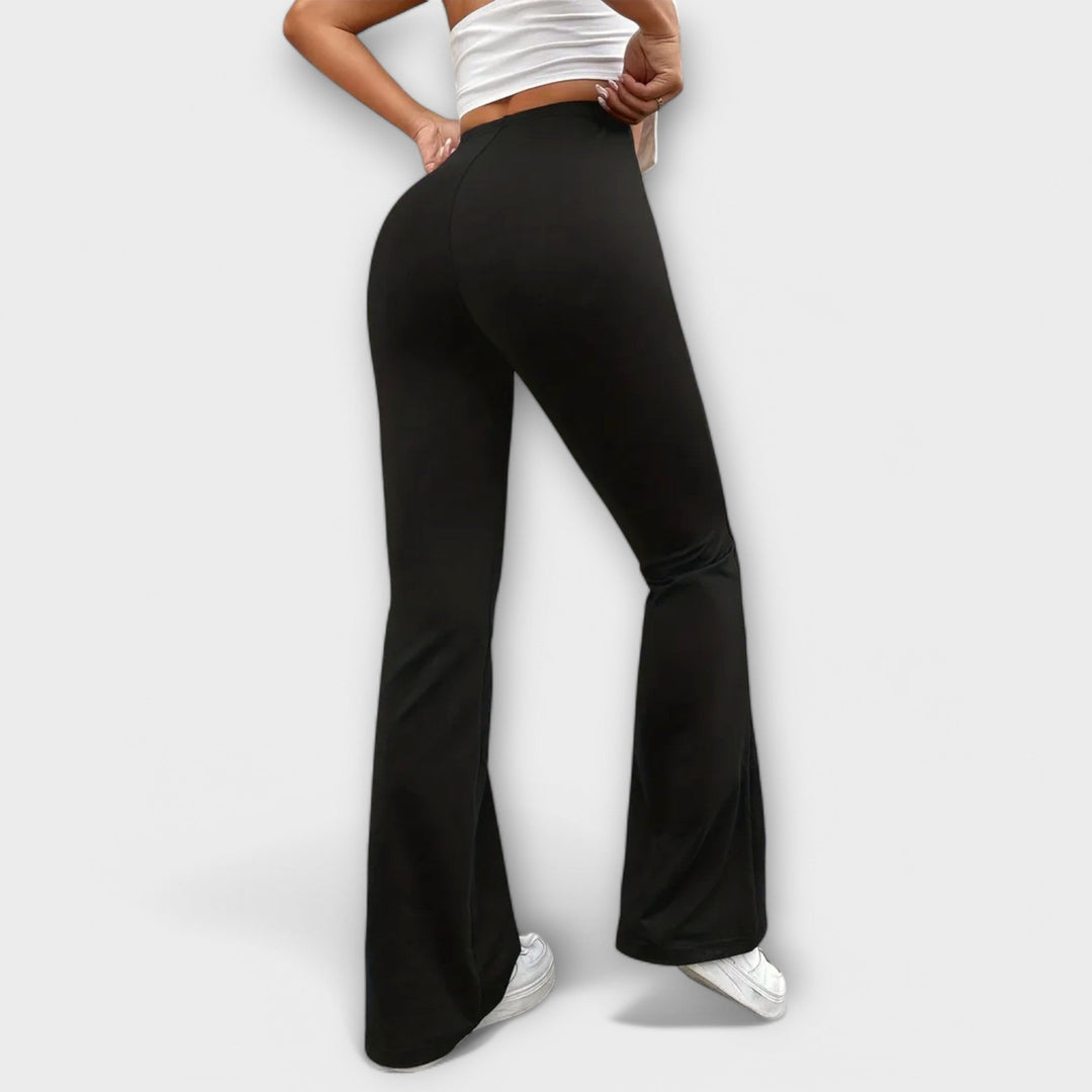 Serena - Pantalones Relajados con Pierna Acampanada