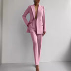 Conjunto de blazer e calças de cintura subida Sofia
