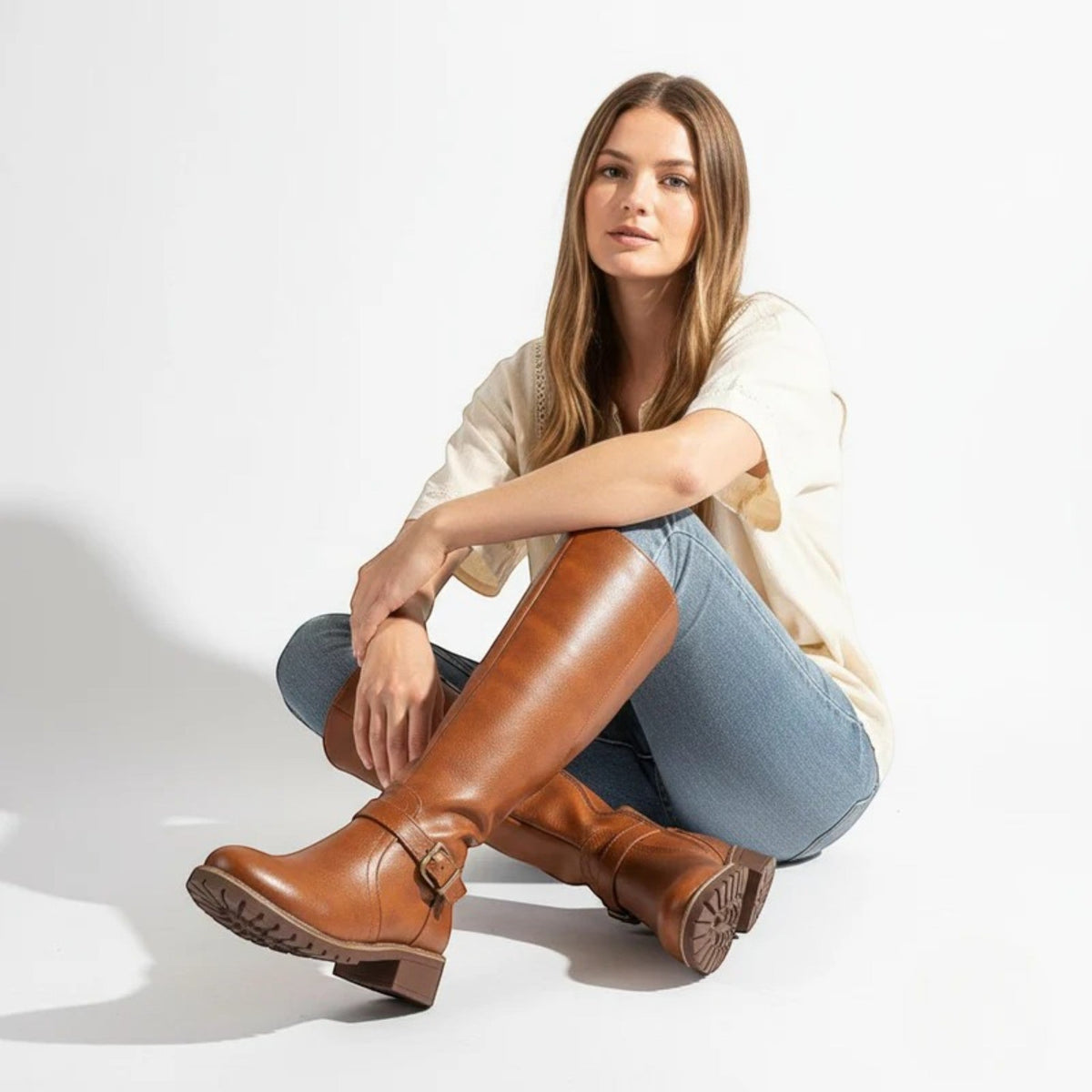 Stella | Women’s Knee-High Buckle Boots