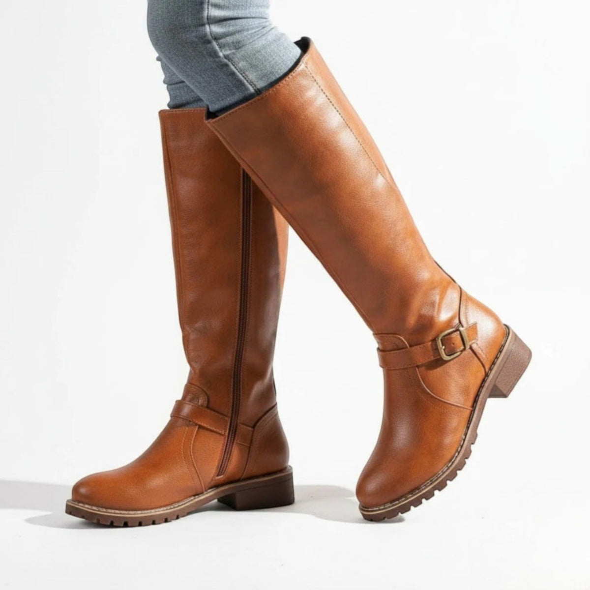 Stella | Women’s Knee-High Buckle Boots