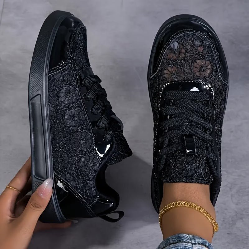 Camille | Elegante kant sneakers - Bellanza