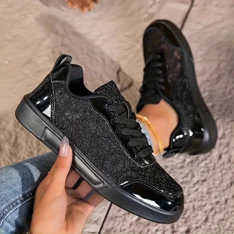 Camille | Elegante kant sneakers - Bellanza