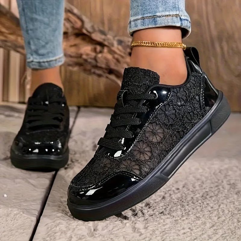 Camille | Elegante kant sneakers - Bellanza