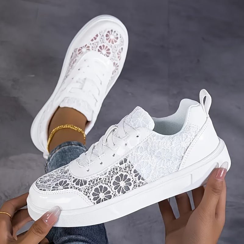 Camille | Elegante kant sneakers - Bellanza