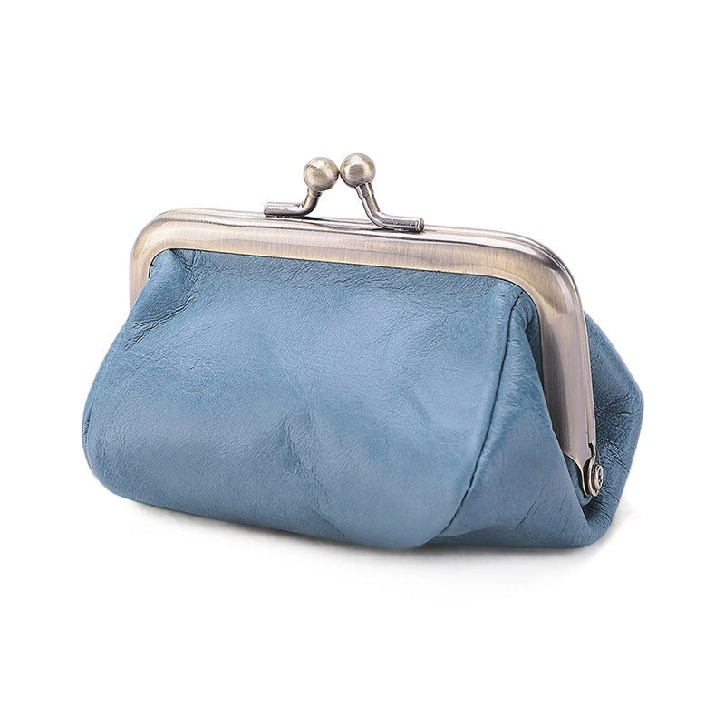 Vintage Literary Leather Ladies Coin Purse