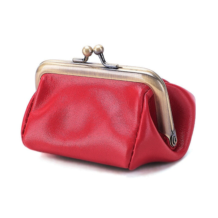 Vintage Literary Leather Ladies Coin Purse