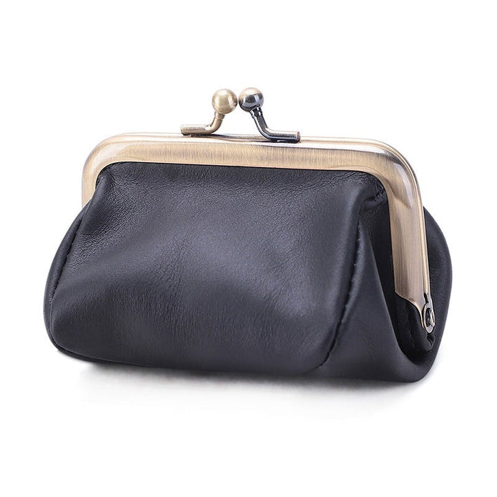 Vintage Literary Leather Ladies Coin Purse