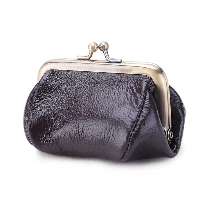 Vintage Literary Leather Ladies Coin Purse