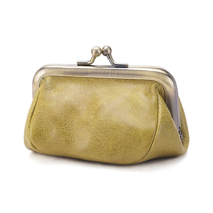 Vintage Literary Leather Ladies Coin Purse