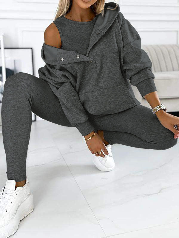 Conjunto de sudadera de tres piezas Sophie