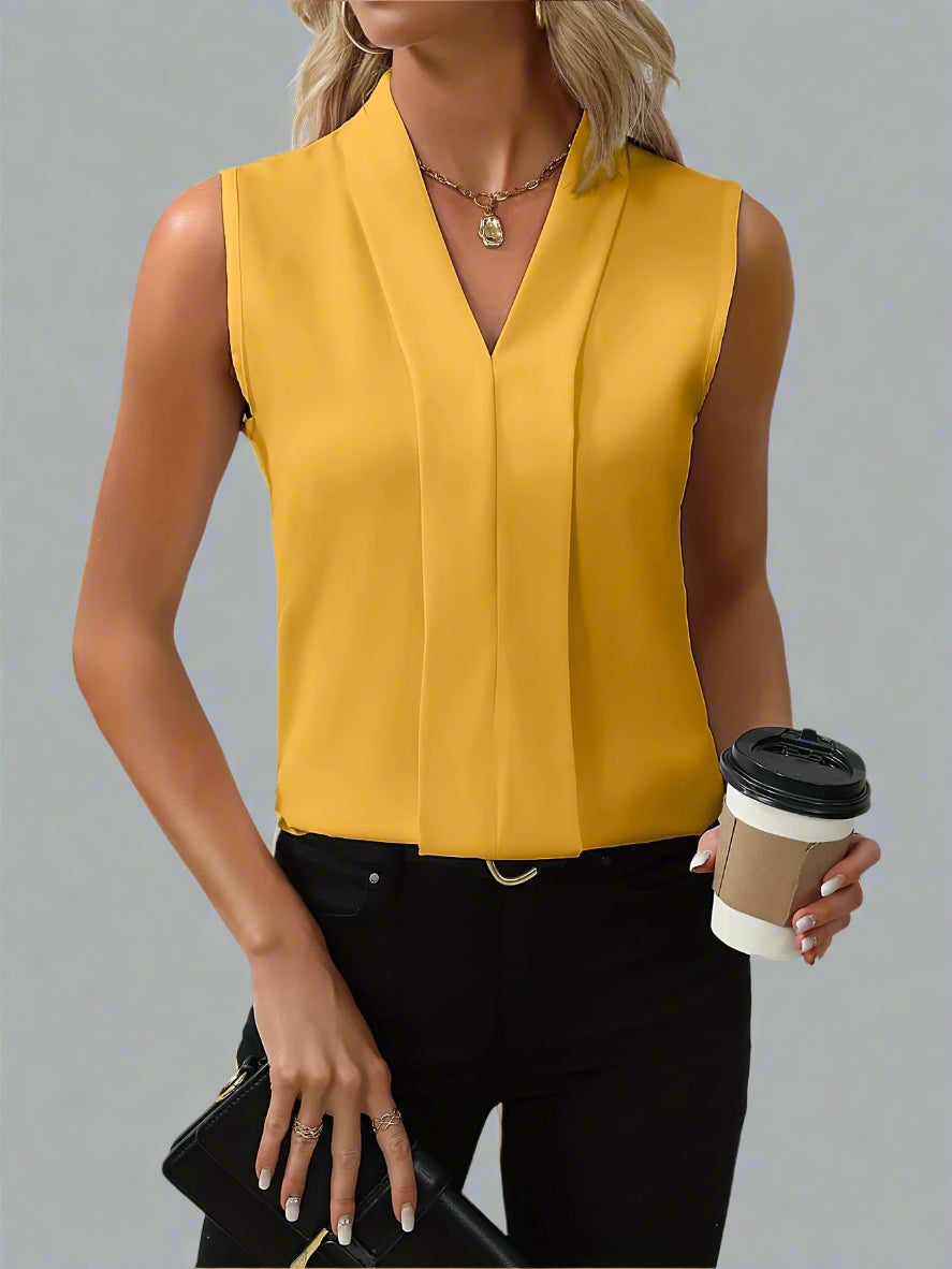 Rome | Blusa sin Mangas con Escote en V