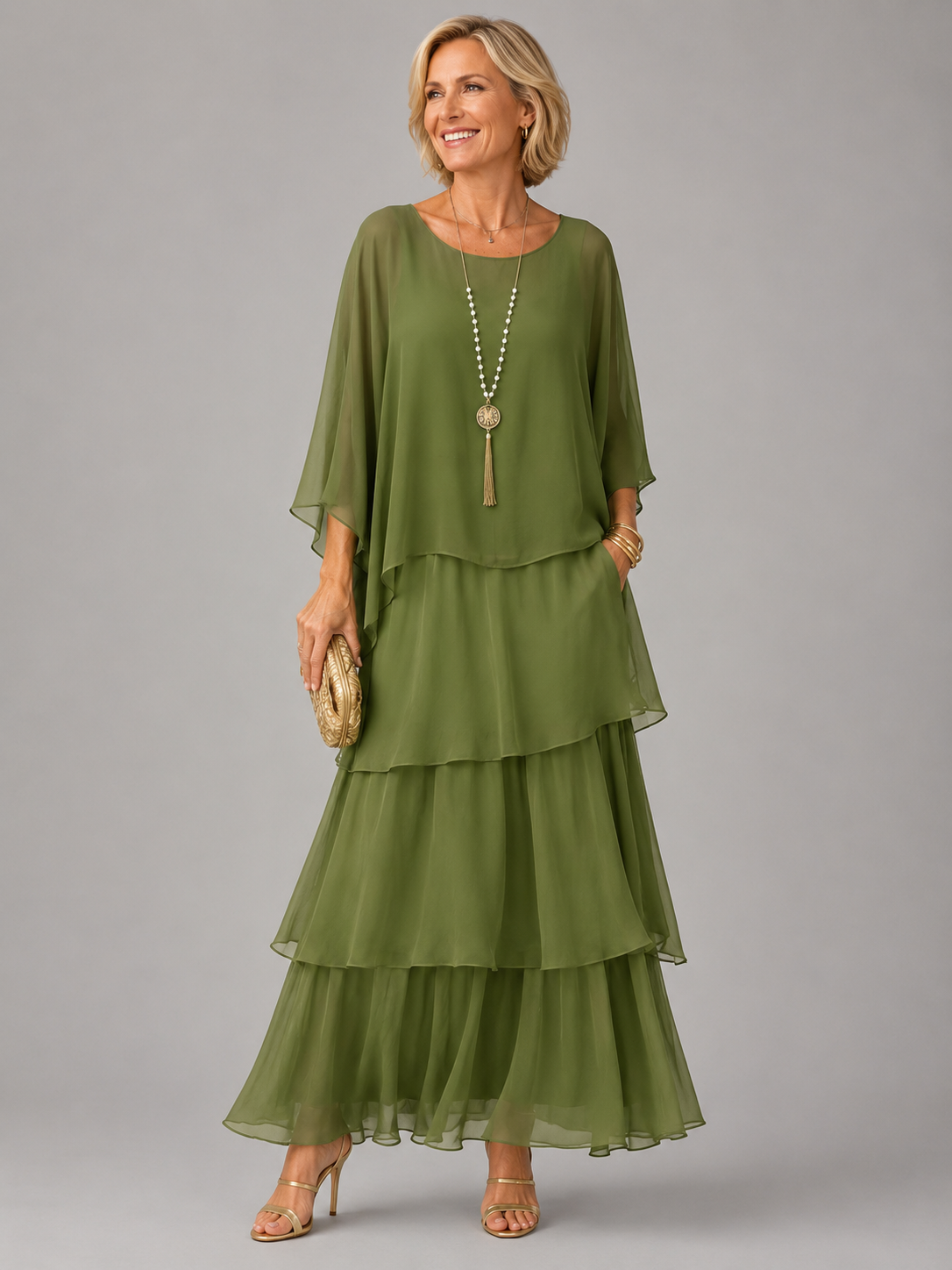 Lara | Vestido maxi elegante e fluido