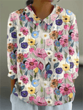 Jill | Top floral artístico