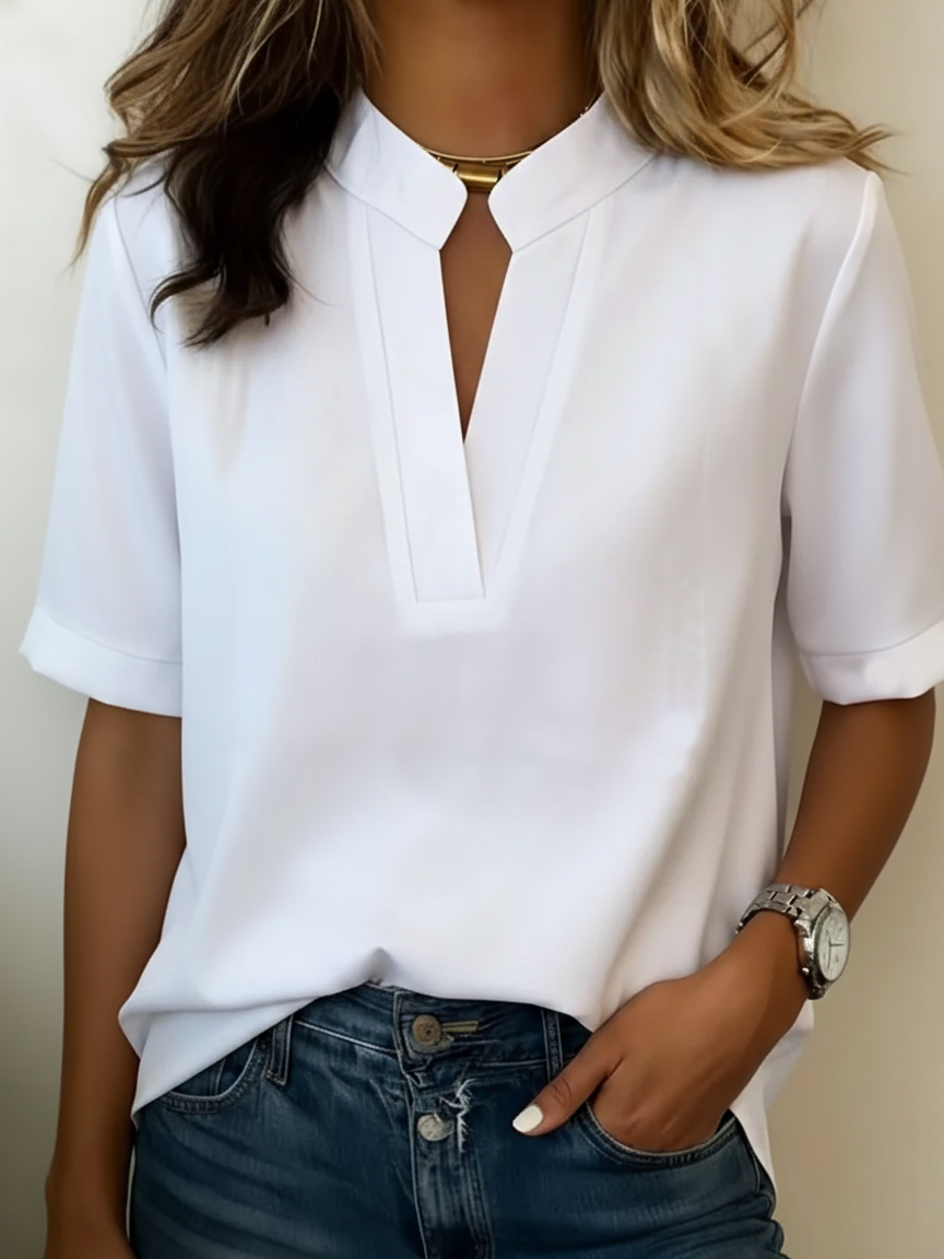 Margaux | Blusa elegante com decote em V