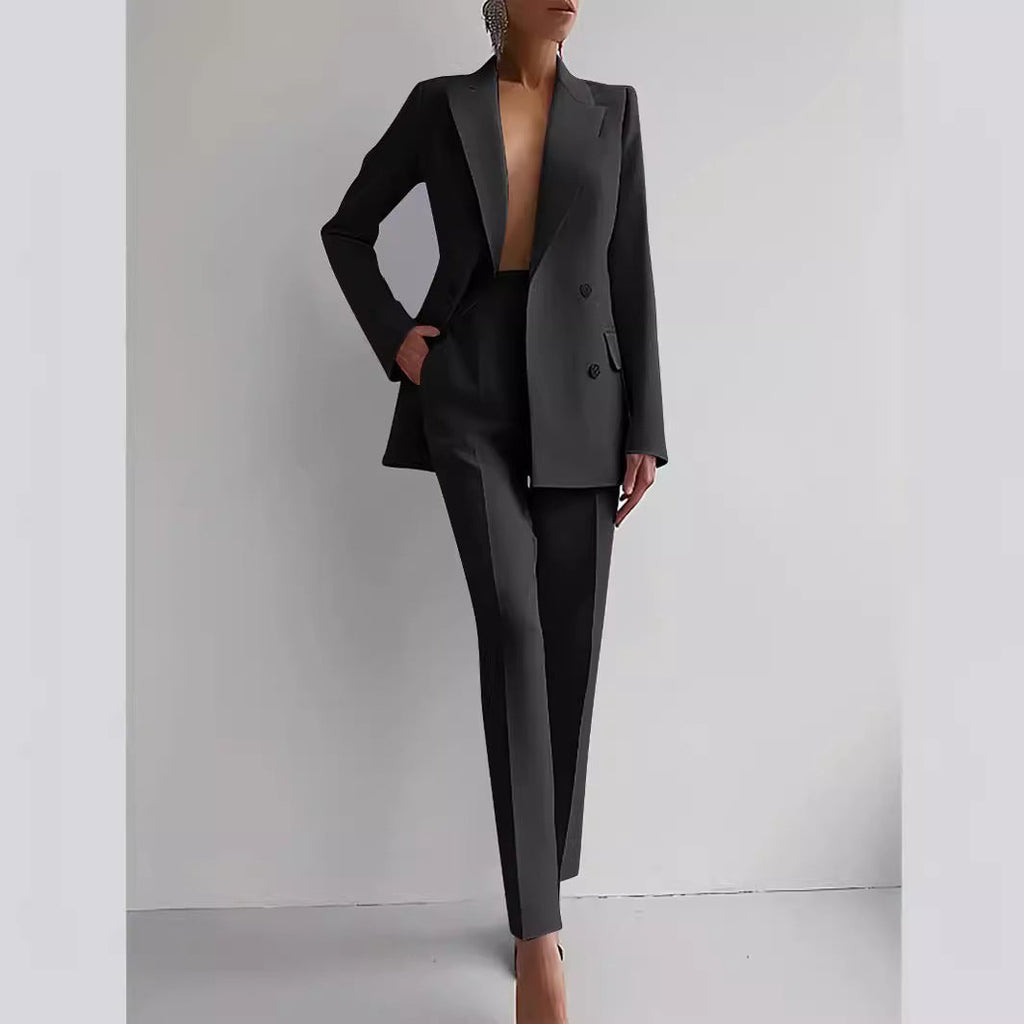 Conjunto de blazer e calças de cintura subida Sofia