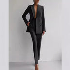 Conjunto de blazer e calças de cintura subida Sofia