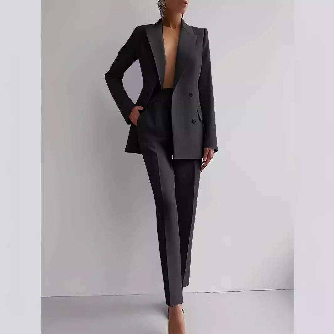 Conjunto de blazer e calças de cintura subida Sofia