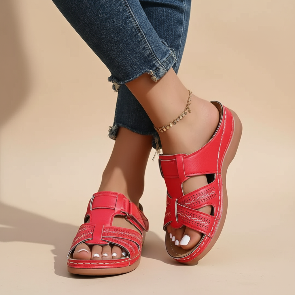 Kathy – Sandalias de ajuste holgado para caminar