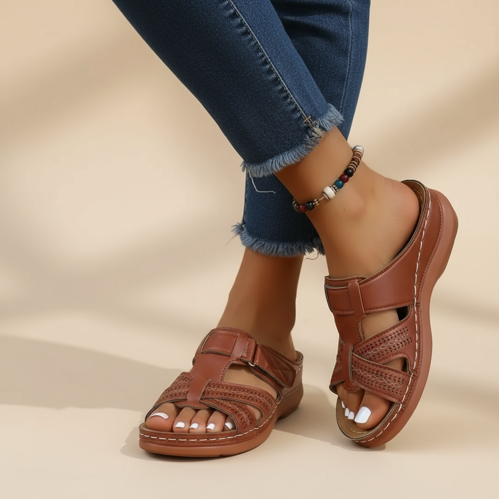 Kathy – Sandalias de ajuste holgado para caminar