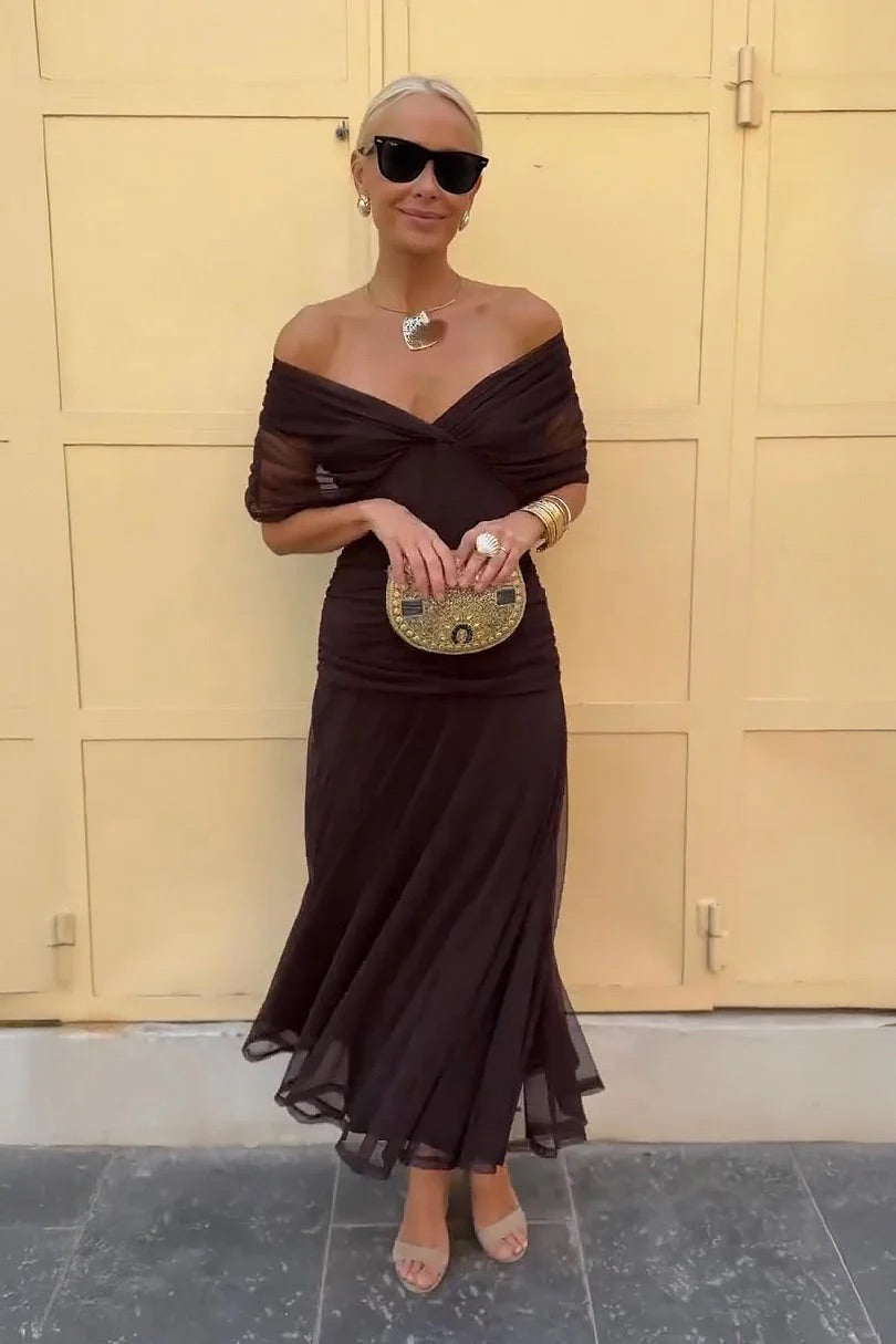 Lydia | Vestido maxi cai-cai