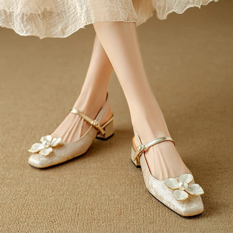 Scarpins Slingback Genine