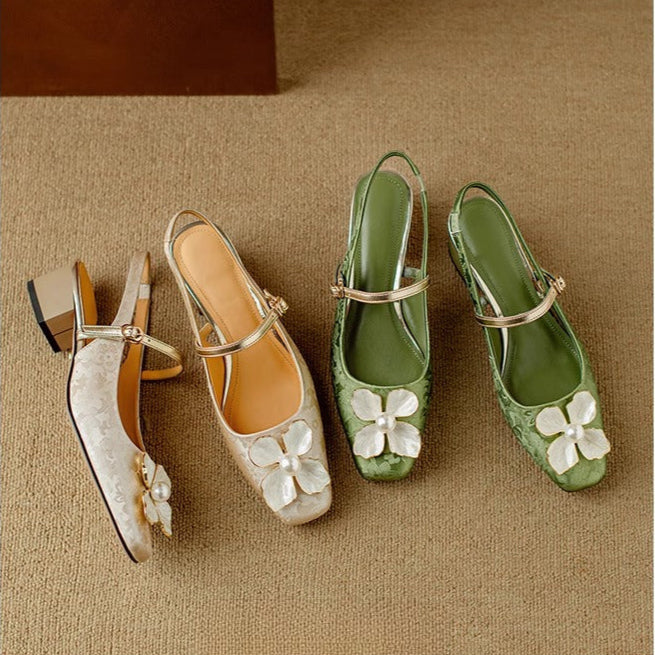 Scarpins Slingback Genine